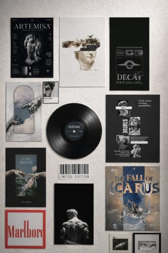 Image of Limited Edition Wall Poster Set, Music Theme, Aesthetic Room Decor, Multi-Print Collection pack of 12+ for Aesthetic wall post