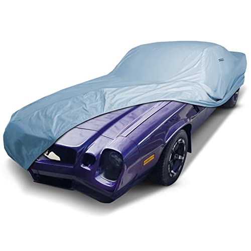 iCarCover Custom Car Cover for Chevy Camaro Z28, Type LT, Waterproof All Weather Rain Snow UV Sun Protector Full Exterior Weatherproof Indoor Outdoor Car Cover with Strap (Year Fits 1974-1981) by iCarCover - Used condition - US$52.20