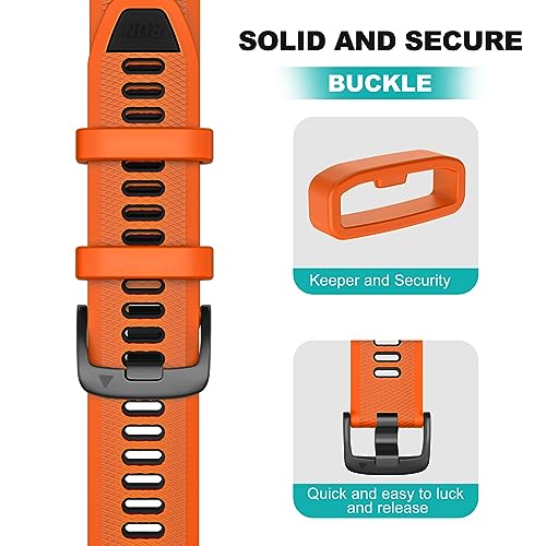 Bracelet Garmin Forerunner 265 de rechange 22mm en silicone souple - 4
