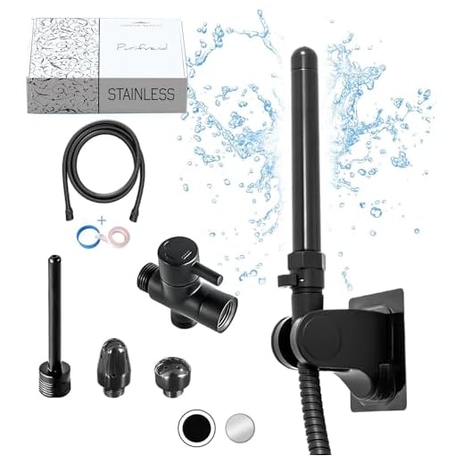 Black - Enema kit for Colon Cleansing - Enema Shower Attachment - Douche kit - Colon Cleansing Nozzle - Colonic Irrigation Home Kit - Complete 9 Pieces Set for Men and Women - Easy to Install