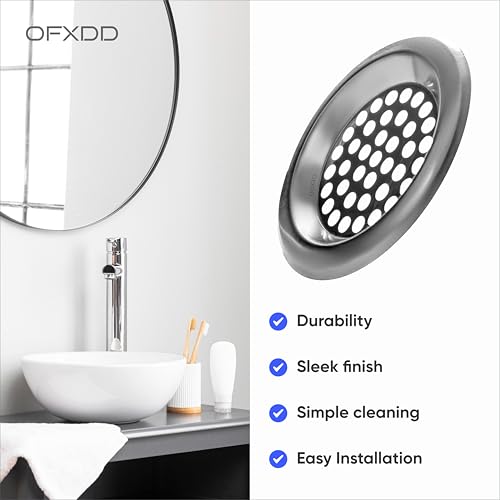 Colador para desagüe de ducha y cocina de acero inoxidable miniatura 2