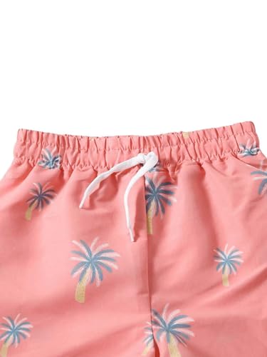 Verdusa Boy's Elastic Waist Swim Trunk Swimwear Beach Shorts3