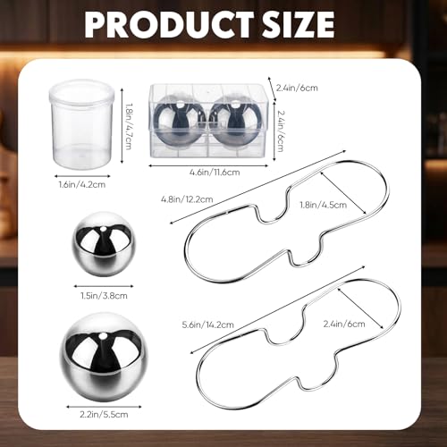 4 Pack de Esferas de Enfriamiento de Acero Inoxidable para Espresso miniatura 2