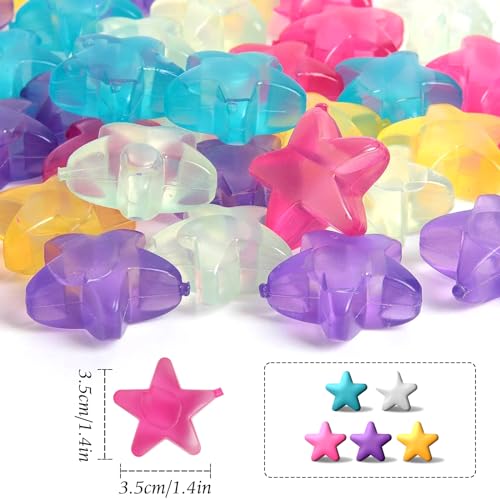 Cubos de hielo reutilizables de plástico en estrella, 40 pzas miniatura 2
