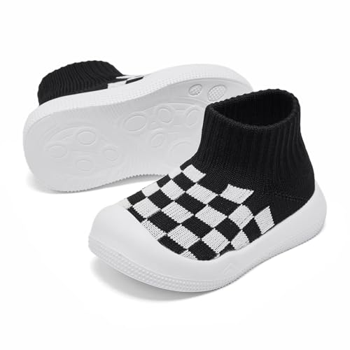 Eashi Baby Boy Girl Non-Skid Indoor Infant Walking Shoes Breathable Warm Elastic Sock Shoes With Memory Sole Protect Toes Outdoor Sneakers thumb #3