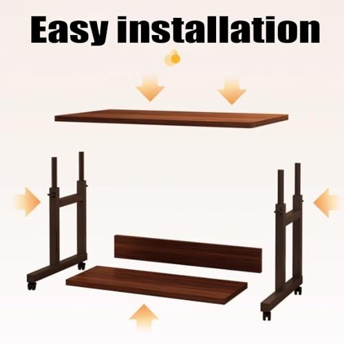 Table d'ordinateur mobile pour canapé petit bureau d'ordinateur ajustable pour chambre et salon - 5