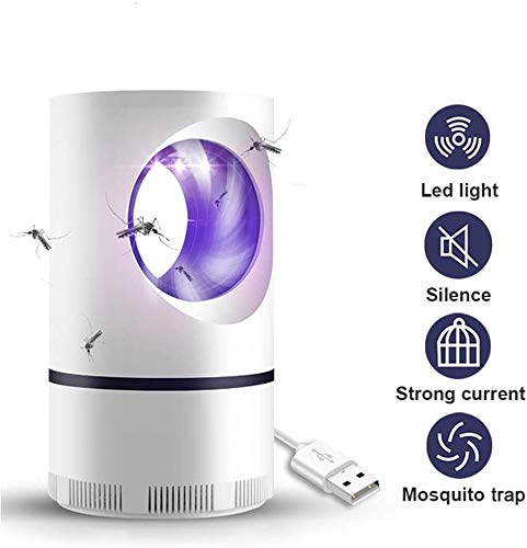 Preisvergleich Produktbild Echden Mückenlampe, Insektenvernichter Elektrisch UV-Licht Keine Strahlung ungiftig Keine Chemikalien USB Moskito Killer Lampe für Kinderzimmer Schlafzimmer Wohnzimmer Innen Büro