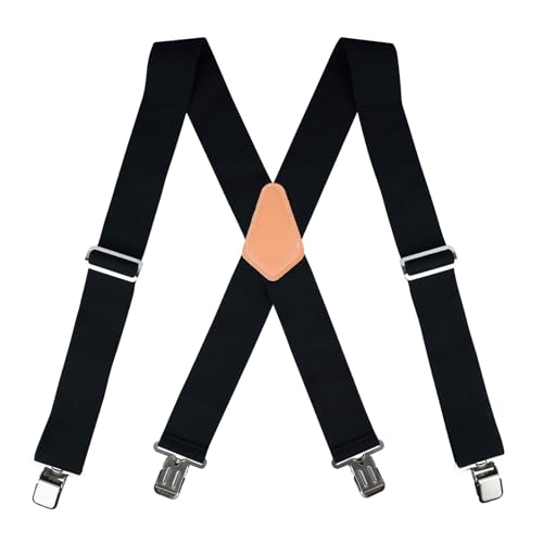 Image of MELOTOUGH Men's Suspenders w /Clip Heavy Duty suspenders for men Big and Tall Work suspenders for Jeans