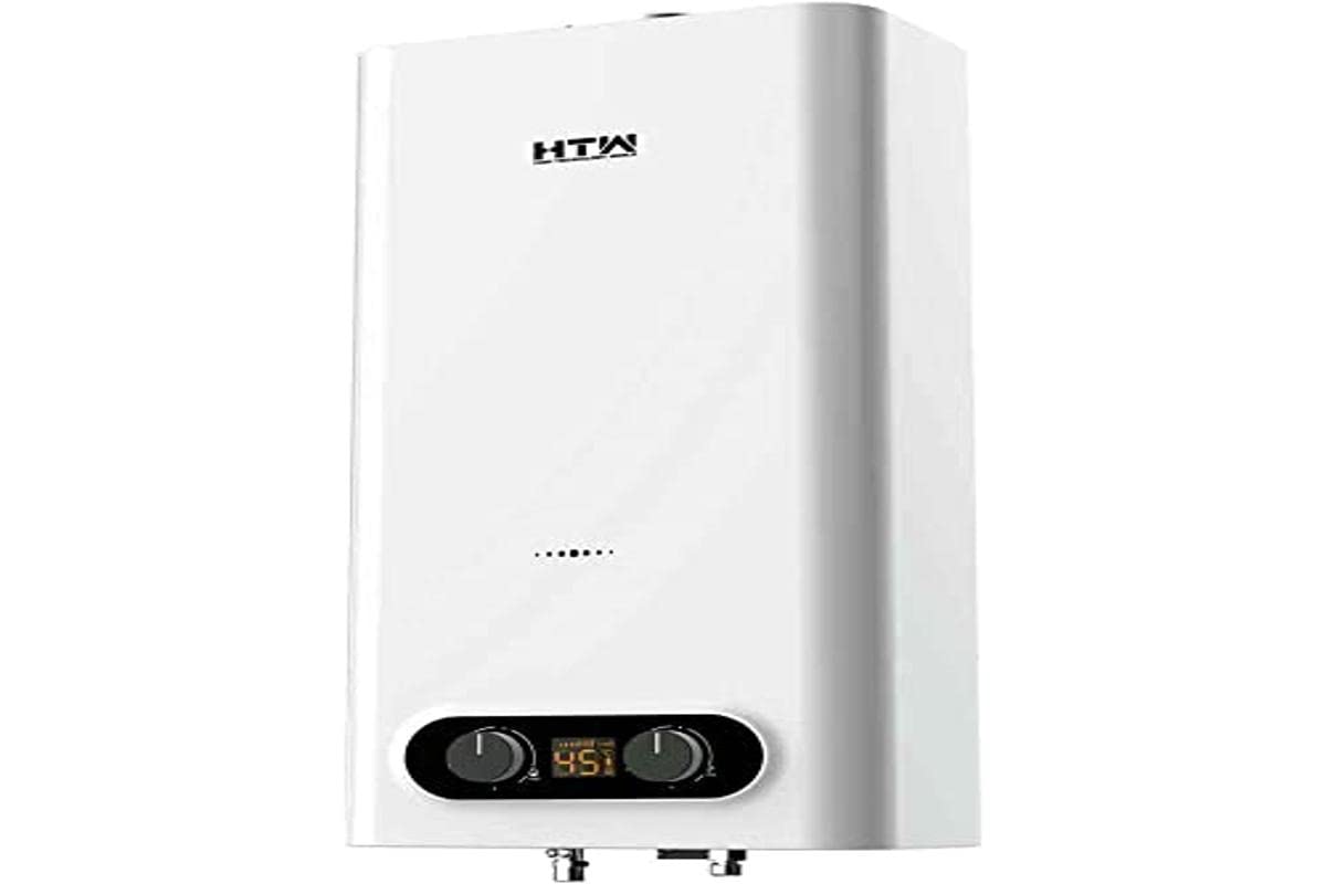 Calentador de Gas Butano Atmosférico Automático 14 Litros Obi - Cámara Abierta - Tiro Natural
