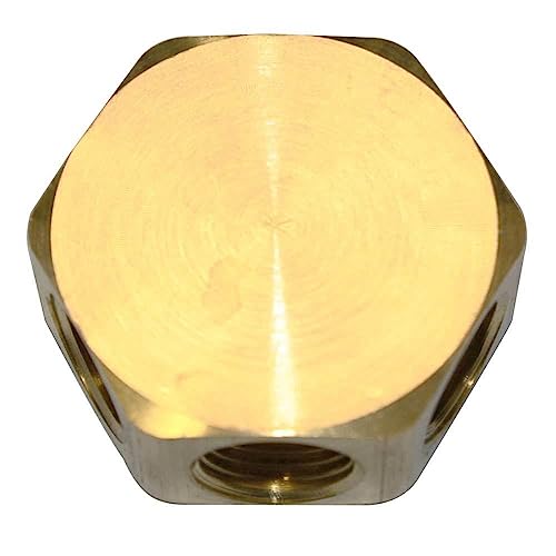 LEFITPA Replacement 3/8 Inch Brass Flat Hex Manifold - 5 Outlets for Interstate Pneumatics FPM66R