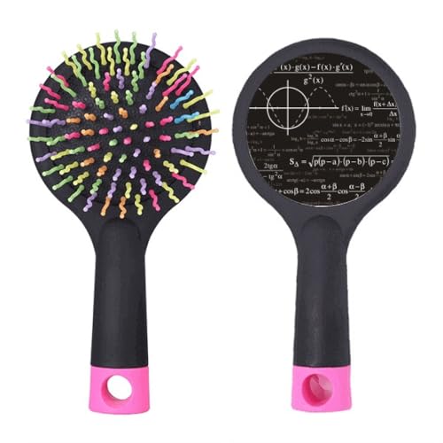 Brosse à cheveux démêlante haut de gamme avec base coussin ergonomique et design géométrique