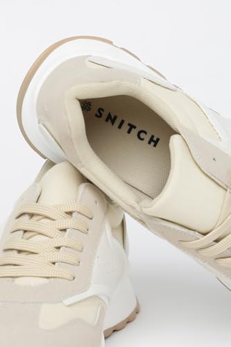 Image of SNITCH Men Casual Shoes | Synthetic Suede Upper & EVA Insole | Solid Pattern with Perforated Detailing | Lace-Up Closure for Customizable Fit | Lightweight Design for Walking & Semi-Formal Occasions