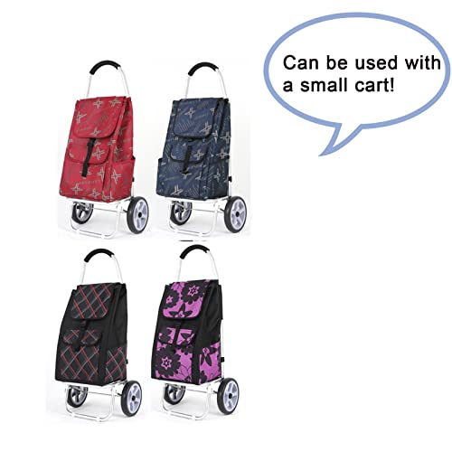 Einkaufstrolley-Ersatztasche - 37L Wiederverwendbare Einkaufswagentaschen, Faltbare Multifunktionale Einkaufstasche… – Bild 4