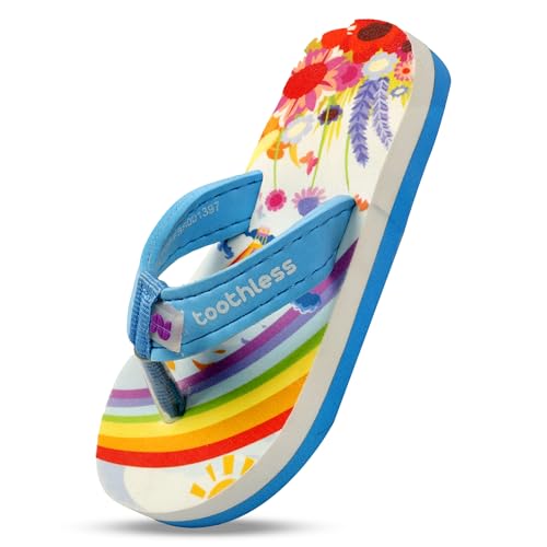 Image of toothless Kids Printed Flip Flop | Soft EVA Sole | Anti-Slip | Comfortable Wear | Lightweight | Durable | Summer Footwear for Boys & Girls | Casual Slippers
