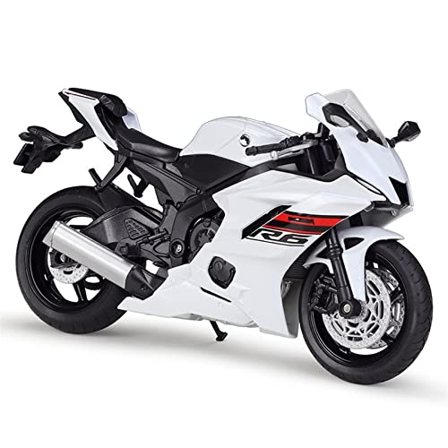 Moto Yamaha YZF-R6 miniature 1:12 blanche, le cadeau idéal pour collectionneur