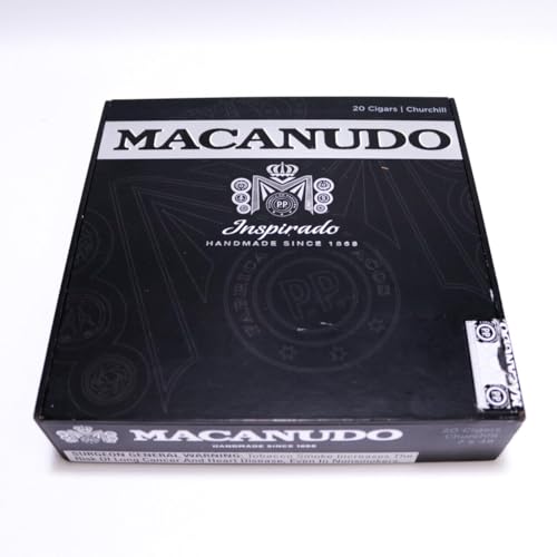 Macanudo Churchill Inspirado Black Cigar Box 7.5" x 7.5" x