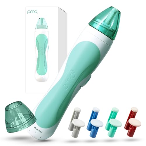 PMD Personal Microderm Pro - At-Home Microdermabrasion Machine with Kit for Face & Body - Exfoliating Crystals and Vacuum Suction for Fresh and Radiant Skin - High & Low Speed Options