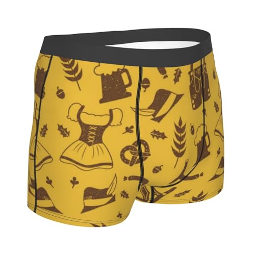 Men's Underwear Retro Oktoberfest Casual Stretch Boxer Briefs3