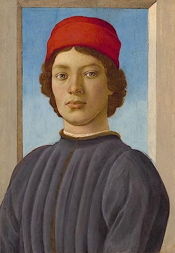 Affiche portrait Filippino Lippi pour décorer grand mur vide toile artistique salon 60x90