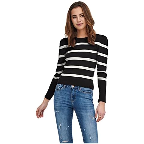 ONLY Women's Onlsally Puff Pullover Sweater Cover