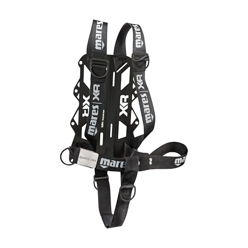 Mares XR Line Heavy Light Complete Mount System with 3mm Stainless Steel Backplate for Underwater Scuba Diving
