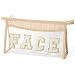 EZdhuawuse Boho Patch FACE Cosmetic Bag - Summer FACE Clear Toiletry Makeup Bag Clear Travel Beige Transparent Waterproof Snacks Pouch Cute Zipper Makeup Pouch Summer Beach Gift for Women Girls