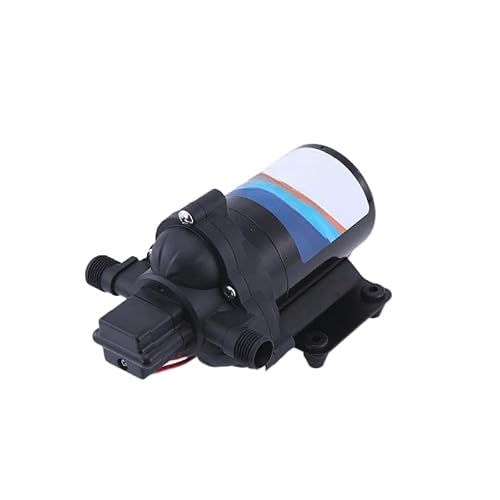 Xipsbjwf 12V Dc Electric Reciprocating Pump Small Diaphragm Self-Priming Three-Chamber Booster 24V Garden Spray Water Diaphragm Pump(12V)
