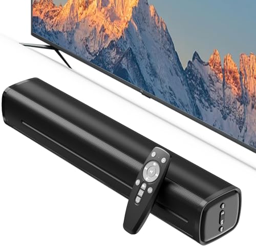 Jierben Sound Bar for Smart TV, 50W Bluetooth Surround Sound Speaker, Home Theater Soundbar with Optical/AUX/USB, Compatible with TV/PC/Gaming/Projector