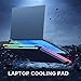 Laptop Cooling Pad with 8 Fans, Blue LED Lights, Adjustable Fan Speed，High Performance Cooling Fan (RGB 8 Fans)