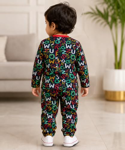 Image of 3BROS BodySuit /Dress for Boys /Girls Full Pajama & Casual Full Sleeves Night Suit Top Combo Kids Set