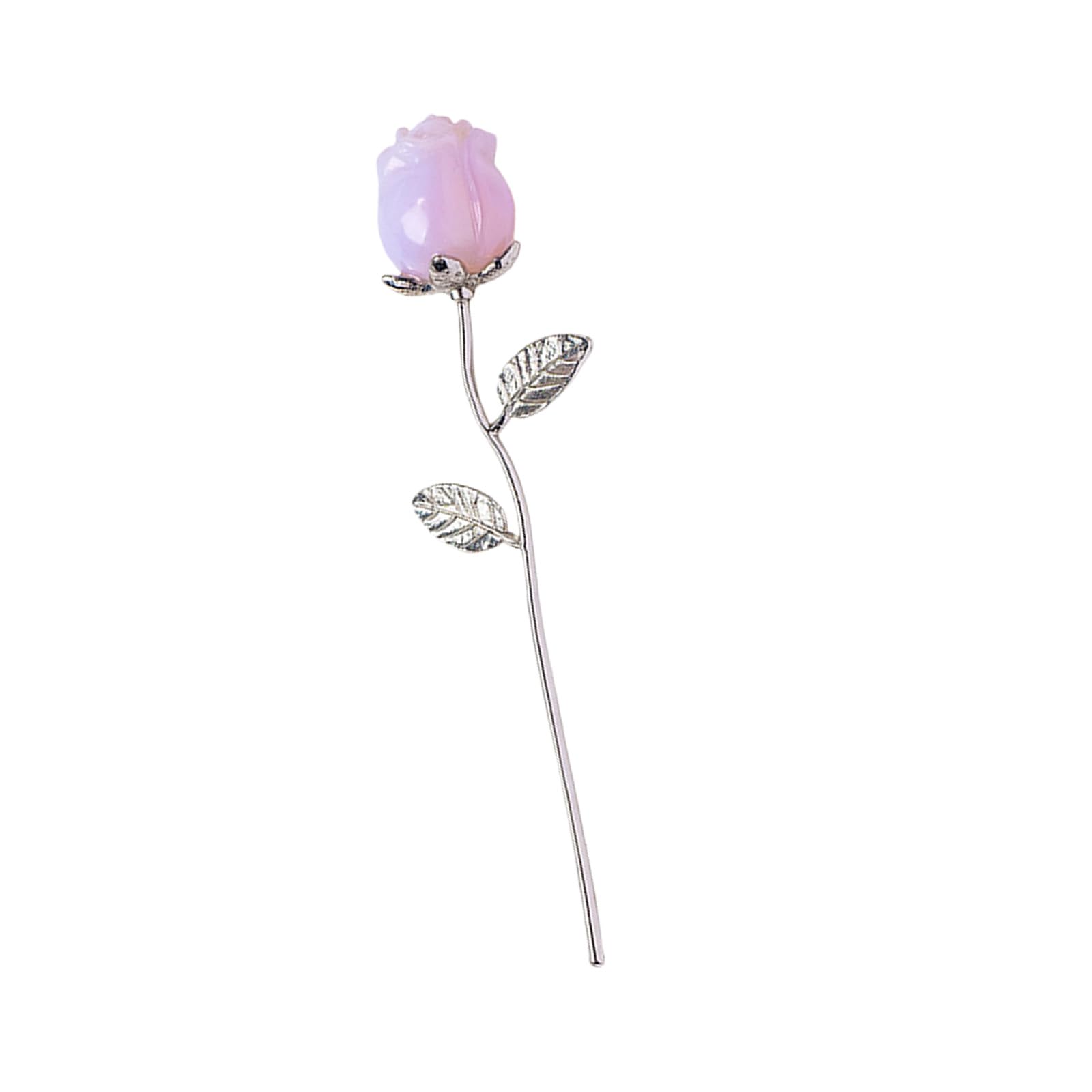 YWLUUOO Unique Crystal Carved Rose Artwork As Day Wedding or Birthday Symbolizing Love Crystal Rose