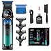 VGR 946 Haarschneidemaschine Profi für Männer, Kabelloser Trimmer Herren mit Klinge Aus Blauem Keramikpulvermetallurgisch und Kühlfunktion, Haartrimmer Herren mit 8000 U/Min Motor und LED Display