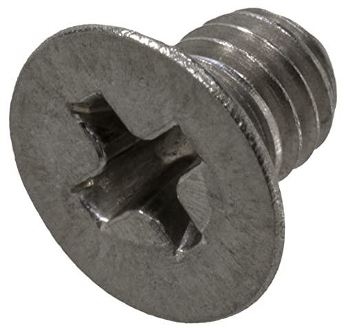 AERZETIX - C59472 - Juego de 50 tornillos de metal M3x4mm con cabeza fresada - huella PH1 - DIN 965 - en acero inoxidable A2 - rosca métrica estándar - destornillador montaje fijación