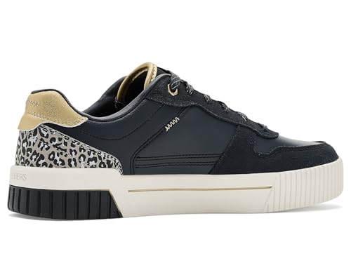 Skechers Damen Jade Lustrous Luxury Turnschuhe, Black Duraleather/Multi Trim, 36 EU – Ansicht 3