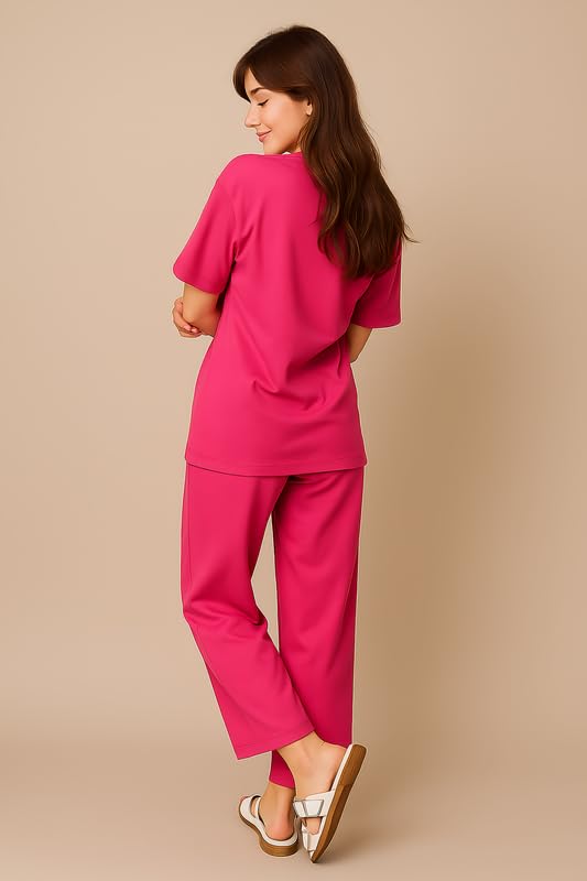 Image of My Swag Womens Cotton Night Suit | T-Shirt and Lower | Summer and Winter Sleepwear