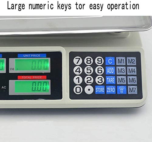 Báscula electrónica portátil capacidad 30kg con pantalla LCD miniatura 6