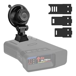 Xislet Radar Detector Mount for Car Truck Vehicle Sedan Windshield Super Suction Dash Cup Mount Compatible with Cobra RAD 380 450 480i Escort Passport 9500/R1 R2 R3 R4 R7 DFR5 DDR7