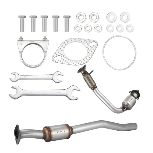 Image of Front and Rear 2-PC Catalytic Converter Kit for Equinox /Terrain | Fit Chevy Equinox & GMC Terrain 2010-2014 L4 2.4L, Replace 16581 644015 EPA Compliant