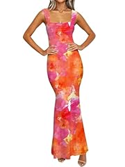 Orange Red Big Floral