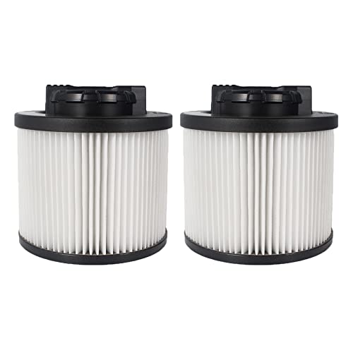 2 Pack DXVC4001 Replacement Filters for DEWALT 4-5 Gallon Wet/Dry Vac Cartridge Filter Washable & Reusable