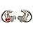 SureFire EP3 Sonic Defenders filtered Earplugs, double flanged design, reusable, Clear, Medium