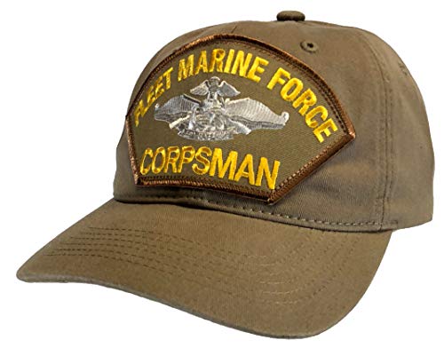 Hawkins Military Merchants DAD Cap Khaki US Navy Fleet Marine Force Corpsman Hat FMF War Insignia Hawkins Military Merchants DAD Cap Khaki US Navy Fleet Marine Force Corpsman Hat FMF War Insignia