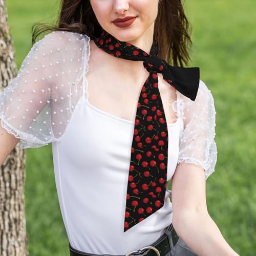 Sweet cherry Prints Women's Fashion Scarf Suitable as Scarves, hair scarves, headbands, headbands, handbands4