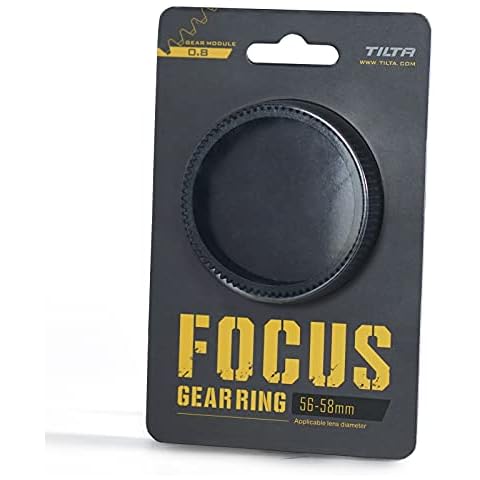 TILTA Seamless Lens Focus Gear Ring φ56-58 mm für Tilta Mini Follow Focus Nucleus Nano DSLR Camera, 360 ° Drehfokus Gear Videokamera Objektiv Zubehör TA-FGR-5658 Cover