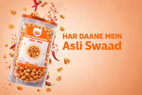 Image of PHOOL SWAAD Peri Peri Roasted Makhana Zesty Spicy Fox Nuts 110GM