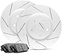 R1 Concepts Rear Brakes and Rotors Kit |Rear Brake Pads| Brake Rotors and Pads| Ceramic Brake Pads and Rotors |fits 2015-2020 Volkswagen Golf, Golf Alltrack, Golf SportWagen, GTI, Passat