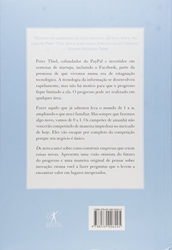 Image of De Zero a Um. O que Aprender Sobre Empreendedorismo com o Vale do Silicio (Em Portuguese do Brasil)