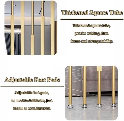 Modern Floor-to-Ceiling Privacy Screens, Adjustable Room Divider Partitions for Home & Office, Elegant Small Space Decor - 2pcs (70-300 cm)