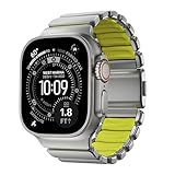 NOMAD Stratos Band I für AppleWatch 42/44/45/46/49mm I Hybrid-Design (Natural Volt)