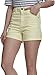 Produktbild Urban Classics Damen Ladies Highwaist Stretch Twill Shorts, Gelb (Powderyellow 01323), 34 (Herstellergröße: 26)